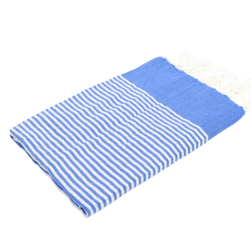 commander fouta lurex bleu en france