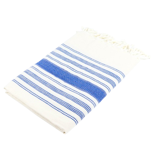 commandez fouta berbere traditionnelle bleu en france