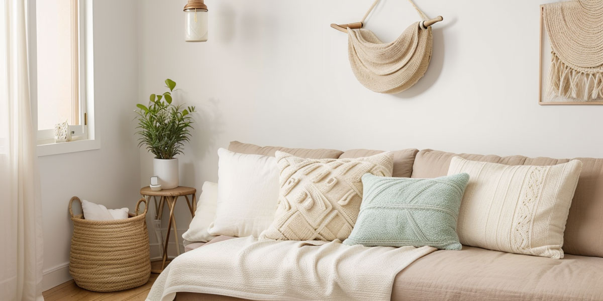 Fouta déco bohème élégante utilisée en France