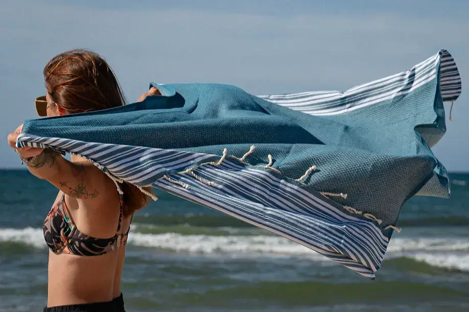 fouta accessoire de voyage léger et pratique