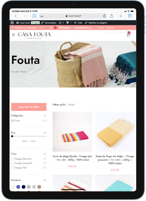 foutas pour femmes en france chez casa fouta 