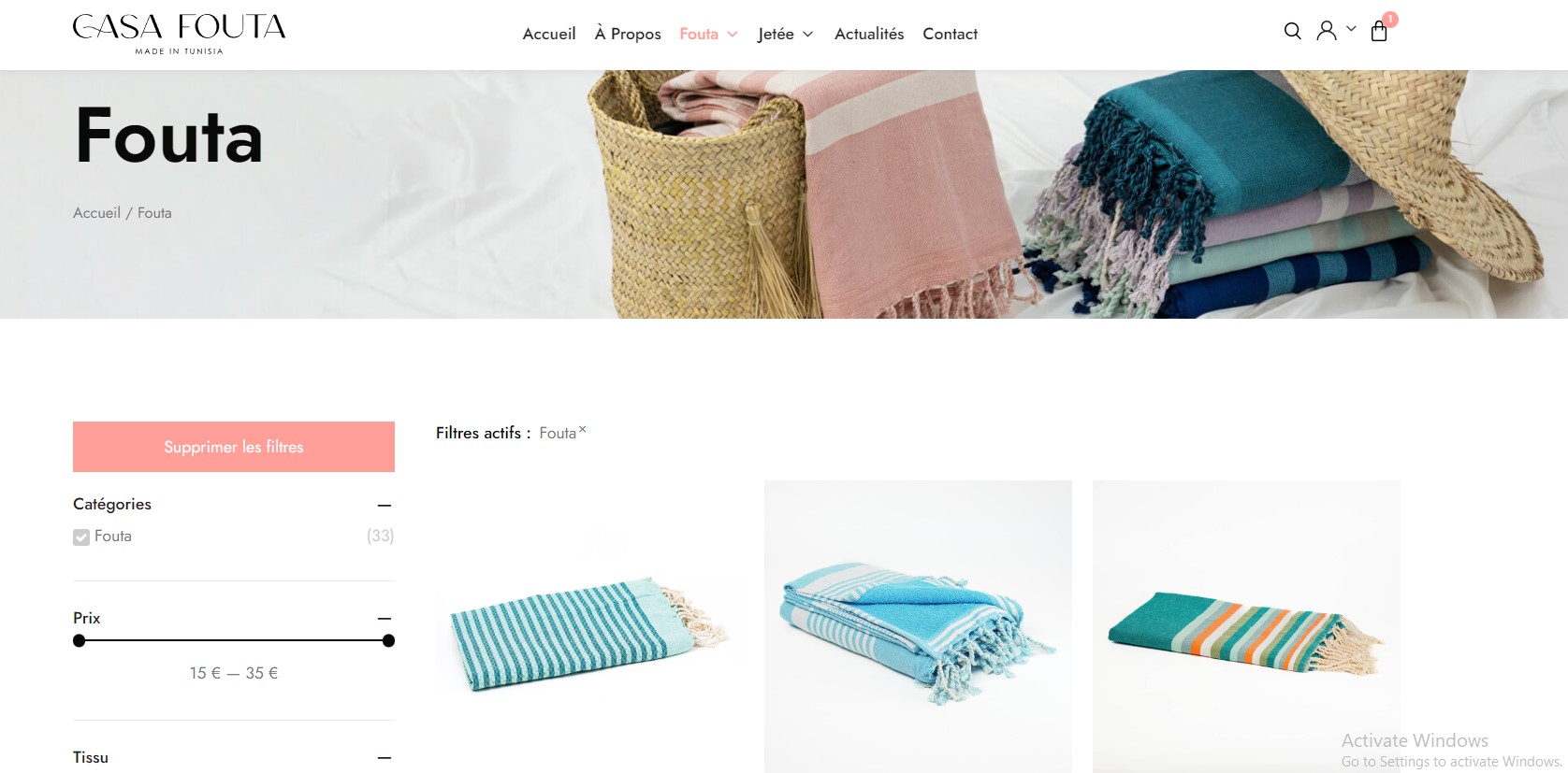 casa fouta grossiste foutas france